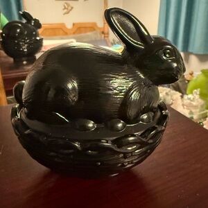 *FLASH SALE!*  Mosser Black Bunny on nest
